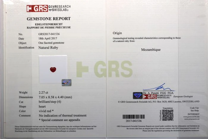 Unheated Vivid Red Ruby, 2.27 carats - Image 3