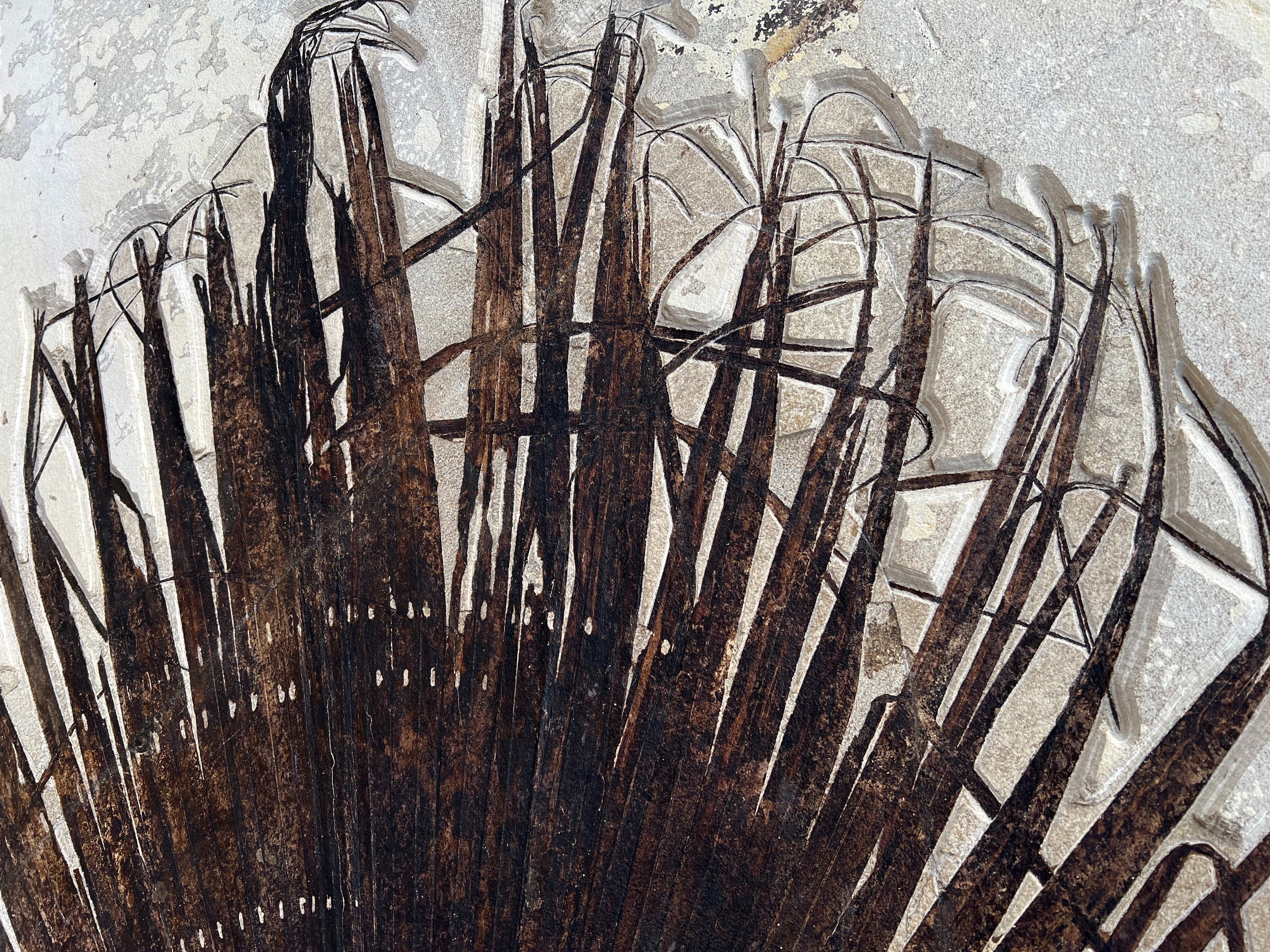 VS #1 - Monumental Fossil Palm Frond, 9’ x 4.5’ - Image 3