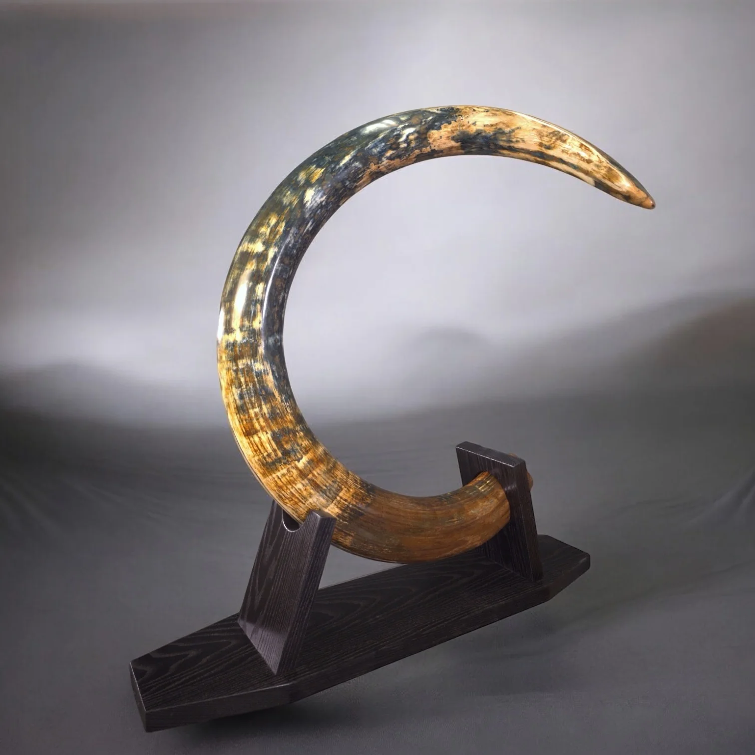 Woolly Mammoth Tusk with Blue Patina — 8' 3'' long - Image 3